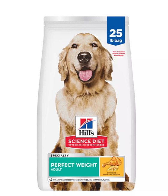 Hill'S Science Diet Adult Perfect Weight Chicken Recipe Dry Dog Food,25LB