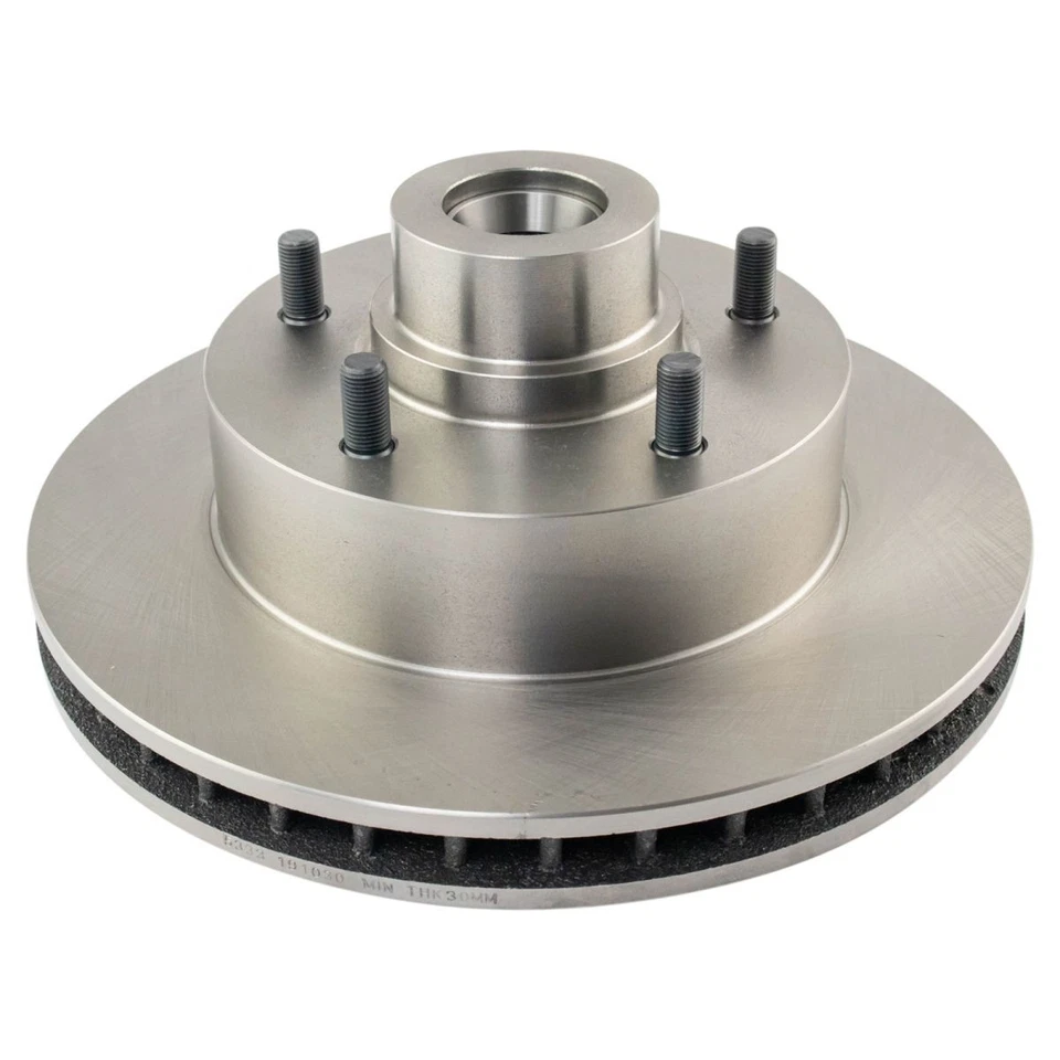 TRQ Front Disc Brake Rotor Driver & Passenger Side Kit Pair for Mopar Dodge - Image 3 of 4