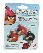 Collectible Puzzle Erasers   Series 2 Angry Birds Eraser 3-Pack SET C