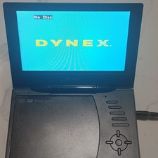 Dynex 9" Portable DVD Player DVD Playback Composite RCA Black w/ Remote AV Cable