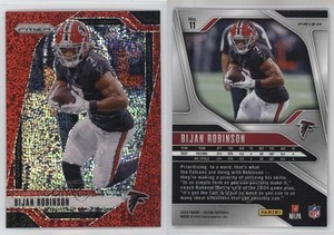 2024 Panini Prizm Red Sparkle Prizm Bijan Robinson #11