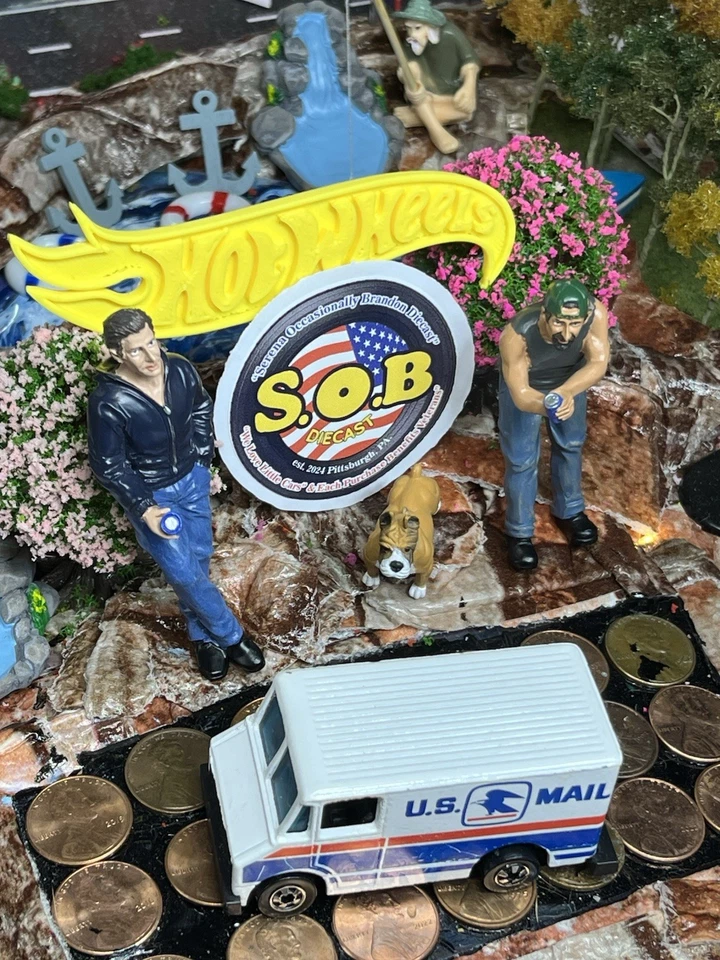 Hot Wheels Blackwalls 1976 furgoneta de entrega por correo de Estados Unidos 1:64 diecast excelente estado Hong Kong Foto 3 de 4