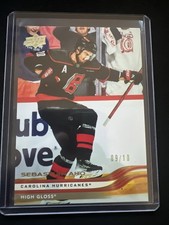 2025-26 Upper Deck Series 2 Sebastian Aho High Gloss 09/10 #281 - Carolina