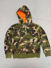 Kids Polo Ralph Lauren Camo Zip Up Hoodie Size M 10/12 Cotton Blend