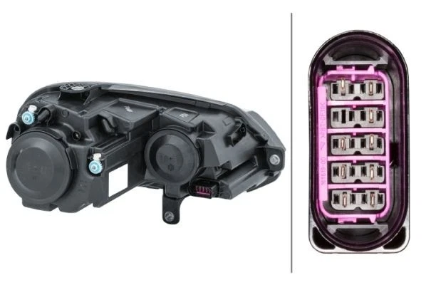 HELLA H7/H7 PSY24W W21W W5W SCHEINWERFER LINKS passend für VW EOS | 1EJ 010 - Bild 3 von 3