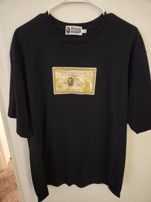 OvO x Bape Collab Card T-shirt Black 2XL FW21 (Fits XL)