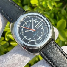 Vintage Seiko 5 Sports Black Dial 21J Automatic Japan Made Men s Watch 7019-7050