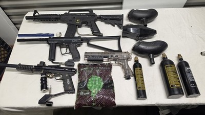 Paintball Marker Lot   Spyder MR1, Tippmann 68 Carbine, Alpha Black M16 Style +