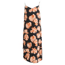 Ganni Geroux Midi Slip Dress In Silk Women Multicolor Size 38