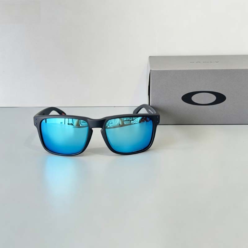 Oakley Holbrook XXL OO9487 Sunglasses Black Frame Blue Lenses Unisex for Outdoor
