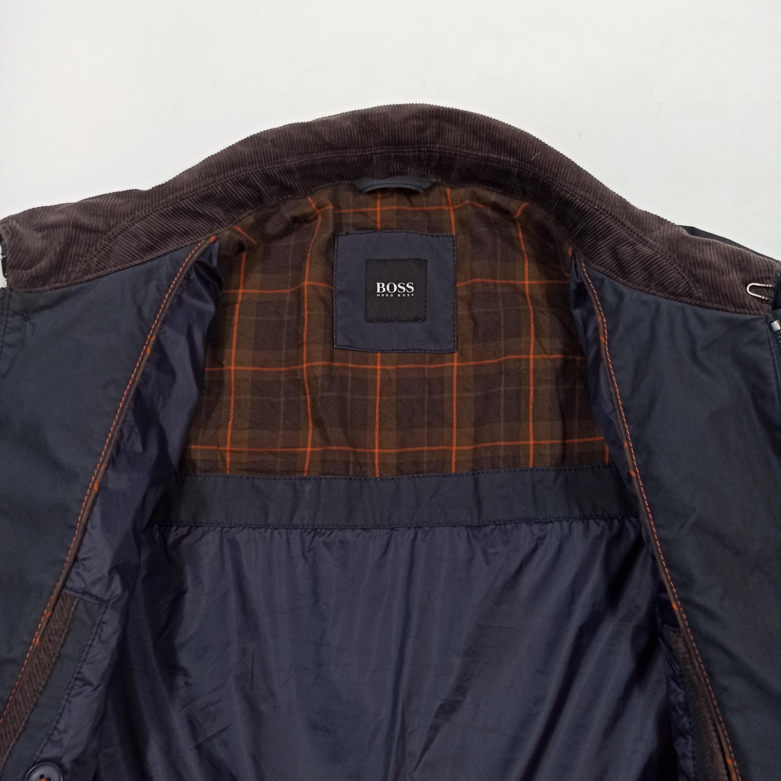 Hugo Boss Men's Countrywear Jacket Outdoors Corduroy Collar - Black - Size XL thumbnail 10