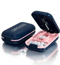 DUBSTAR Small Pill Cutter, Pill Cutter Splitter for Small and Tiny Pills, Portab