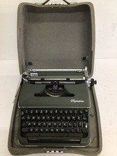 Vintage Emaculate Olympia Typewriter w/Case West Germany Rare Senatorial 71 Font