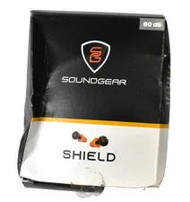SoundGear Shield Protective Ear Plugs 80dB Noise Reduction Suppression Black
