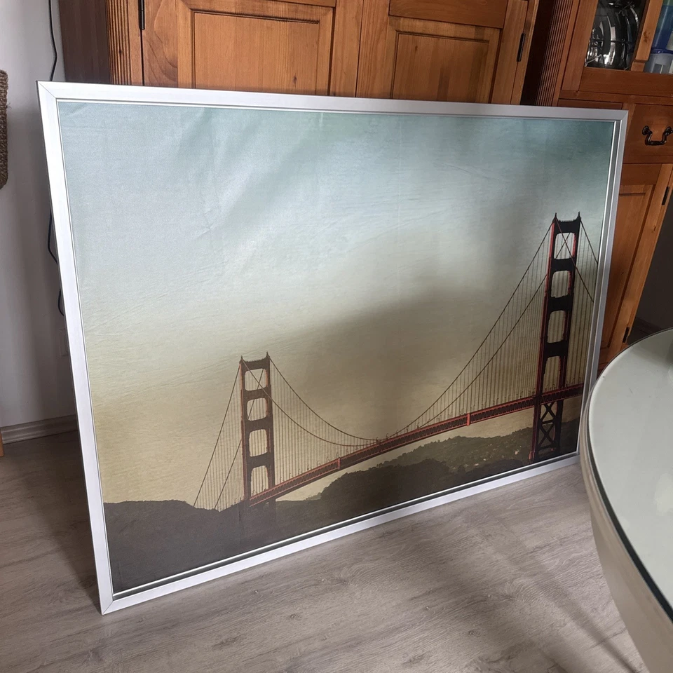 IKEA BJÖRKSTA Wandbild Golden Gate Bridge 140x100 cm mit Aluminiumrahmen - Bild 2 von 4