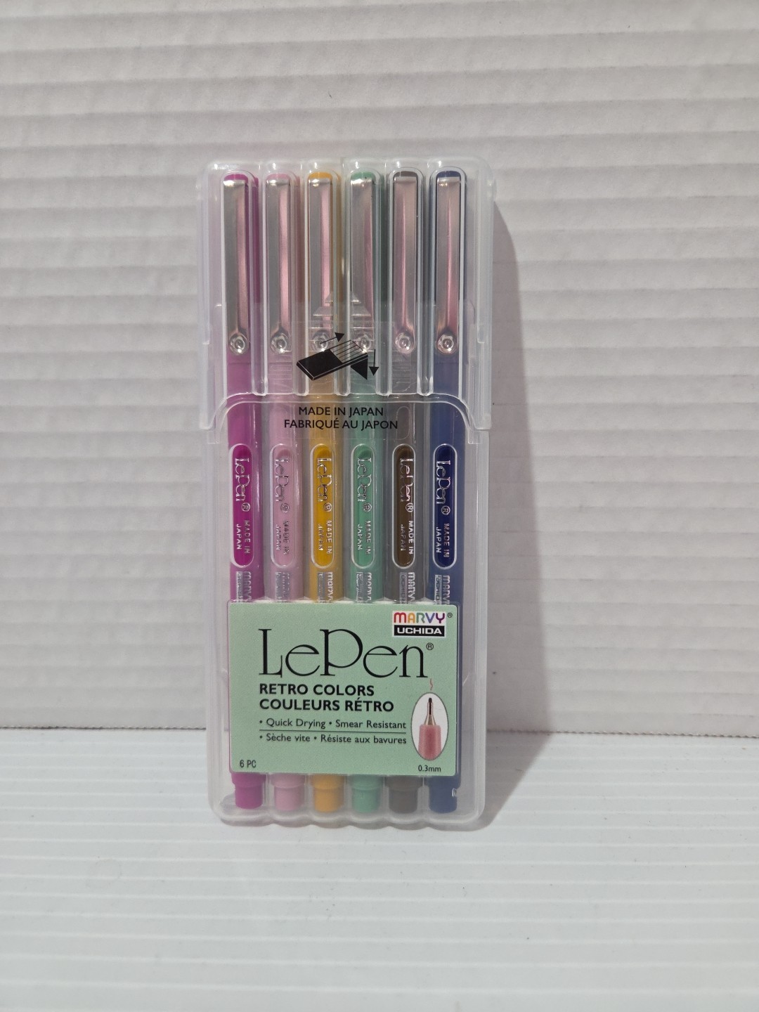 6pc Set Marvy Uchida Le Pen Retro Colors. 43006R