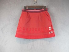 Scotch  Soda Scotch Rbelle Skirt Girls 12 Red Embroidered Cotton Love Patch