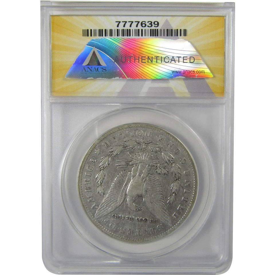 1902 年 S 版摩根元 VF 25 细节 ANACS 银 $1 硬币 SKU:I21681 — 第 2/4 张图片