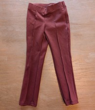 Brooks Brothers Girls XS Maroon Pleated Leggings Preppy