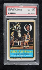 1973-74 Topps George McGinnis #180 PSA 8 HOF n8a