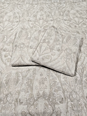 Restoration Hardware Italian 19th C. Medallion King Duvet Cover + Shams Cotton