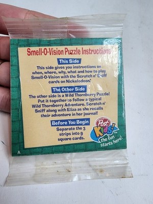 Smell-O-Vision Puzzle Post Kids Sealed In Plastic Packaging