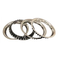 13in Stainless Steel Wheel Trim Rings Chrome Look For Opel 4pcs 1750422 1750433