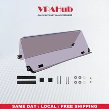 VPAHub EZGO TXT Pre2013 Flip Flop Compact Golf Cart Windshield, Tinted 1995-2013