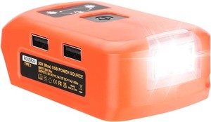Battery Adapter for Black and Decker 20v Max Li-ion Battery USB Phone Charger US