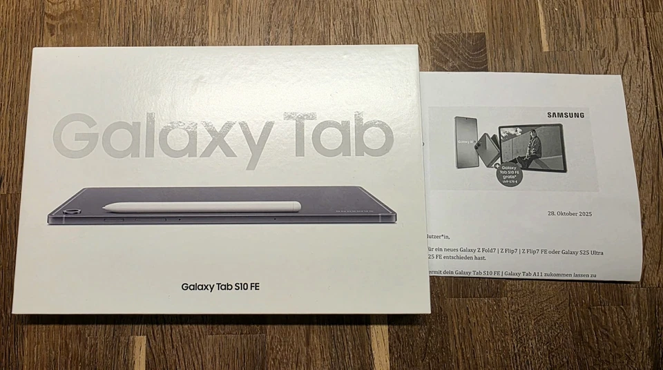 SAMSUNG GALAXY TAB S10 FE 128GB TABLET GRAU neu! versiegelt.