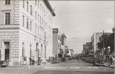 Brownsville Texas TX Coca Cola Drugs Post Office Kress Store RPPC Postcard