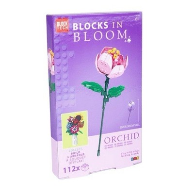 Block Tech Blocks In Bloom - Orchidee Blume Kinder Erwachsene Spielzeug Gebäude Blumen Kit