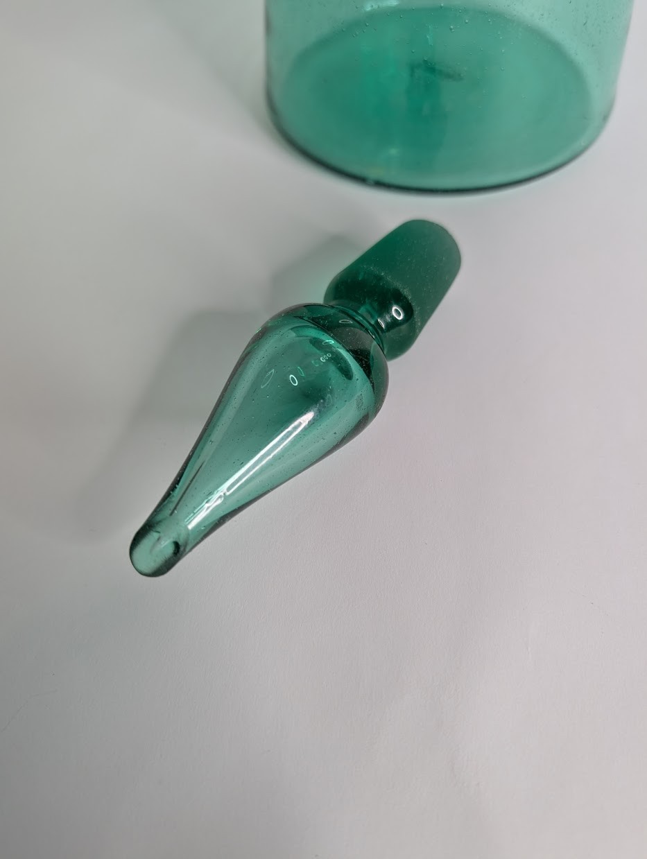 Blenko 920M Decanter Sea Green (Please see Description) | eBay