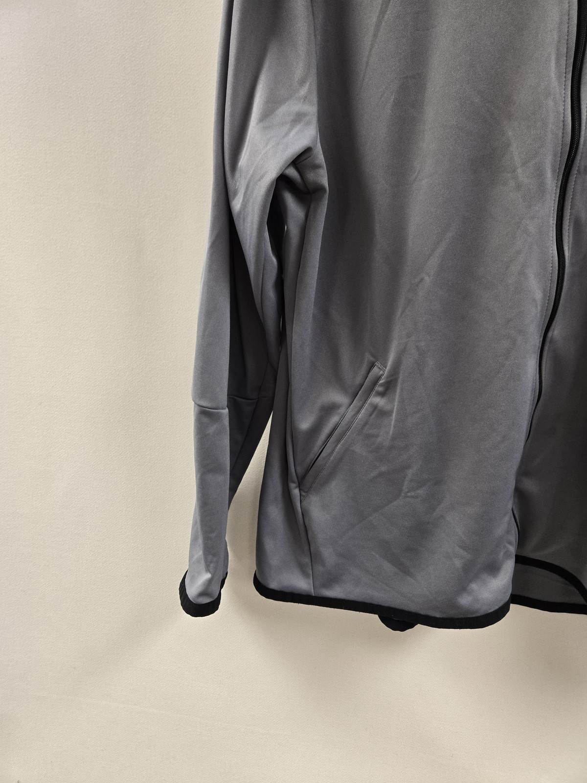 SACAI X NIKE Giacca Nike Uomo XL Grigio Nero Full Zip Pista Allenamento Atletica Poliestere Swoosh