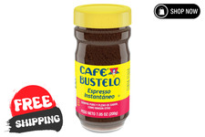 Cafe Bustelo, Espresso Style, Dark Roast Instant Coffee, 7.05 oz Jar