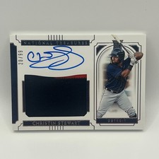 2019 Panini National Treasures Chrisin Stewart Auto Patch RC #39 /99 RPA DET