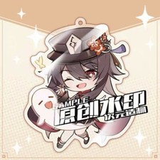 Genshin Impact Hu Tao Acrylic Keychain  Acrylic Stand Pendant