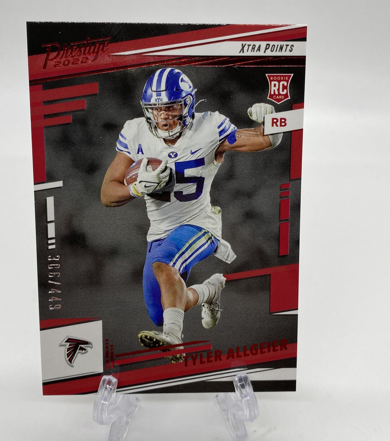 Tyler Allgeier 2022 Panini Prestige Football Xtra Points Red RC #357 ATL /449