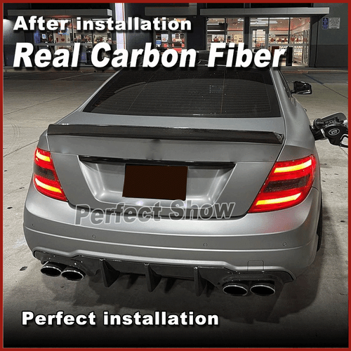 Carbon Spoiler Heckspoiler Flügel Lippe Für Mercedes W204 C250 C300 C63 2008-15 - Bild 5 von 13