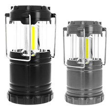 ASR Outdoor 100 Lumen COB Collapsible Camping Lantern Black or Grey (2 Sizes)