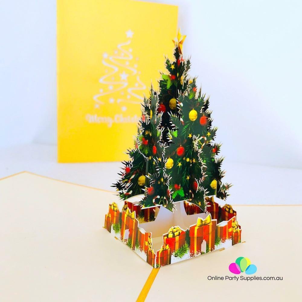 3D Up Card Merry Christmas Tree Holiday Greeting Creative New Cards Hot Q9B1