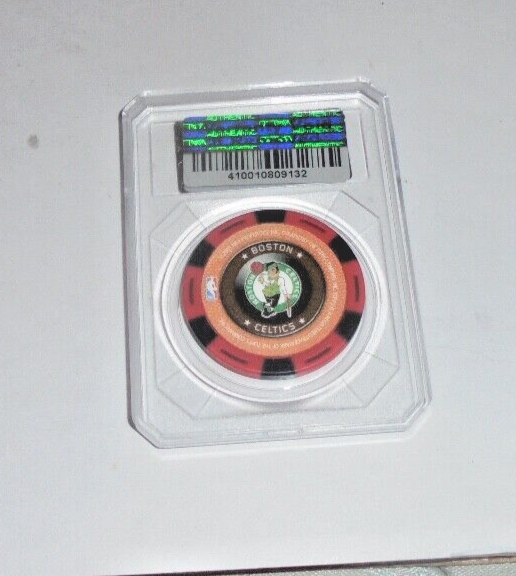 Vintage Topps NBA Poker Chip All Star Player Larry Bird MVP