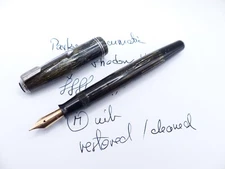 Gray Shadow Wave Parker Vacumatic Junior DJ Fountain Pen restored