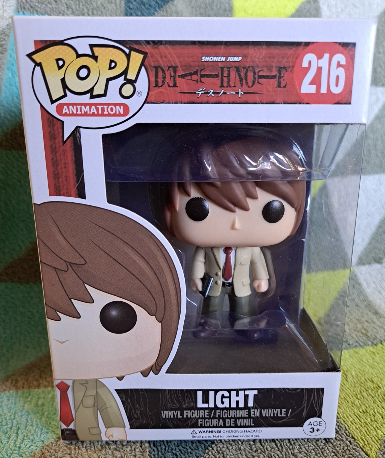 Light Yagami Pop 216 - Anime Death Note Funko Pop! Vinyl 2017 Vaulted+Protector