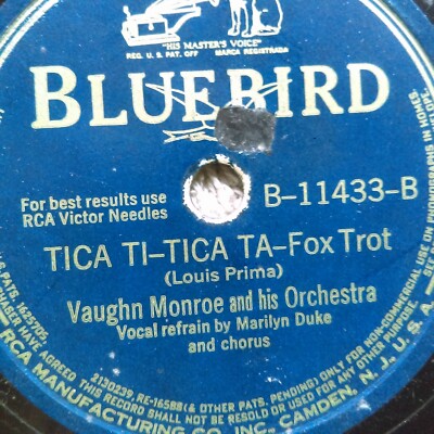 洋楽 VIN-DETTA Decca 78 RPM Ella Fitzgerald - And Her Tears Flowed Like