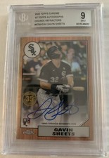 2022 Topps Chrome Auto Orange Refractor Parallel '87 Retro Gavin Sheets RC #d/25