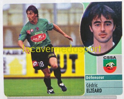 228 CEDRIC ELZEARD # CS LIMOUSINE AUFKLEBER PANINI FOOT 2002 2003