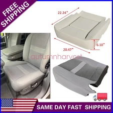 Front left Driver Bottom Seat Cover Gray & Foam Pad For 06-10 Dodge Ram 2500