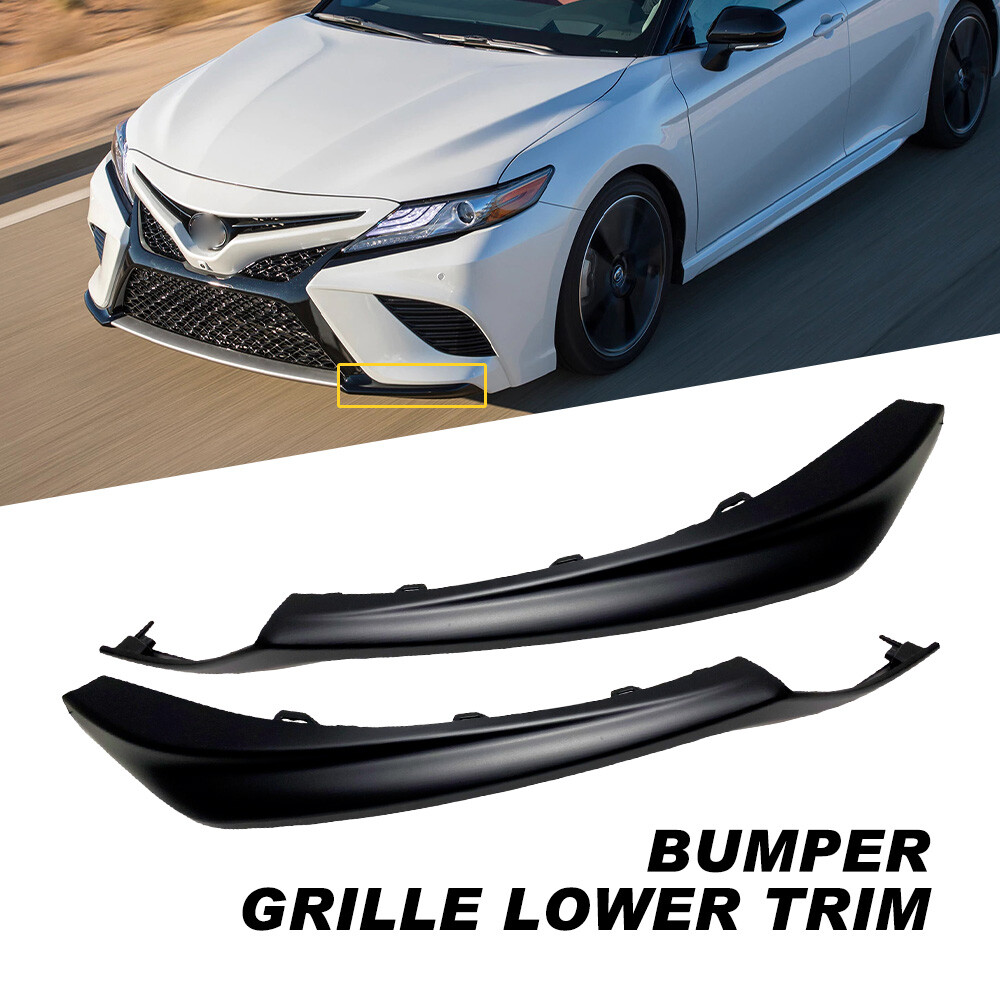 Fit For 21-23 Toyota Camry XSE SE Front Bumper Side Trim Left Right Set Black M