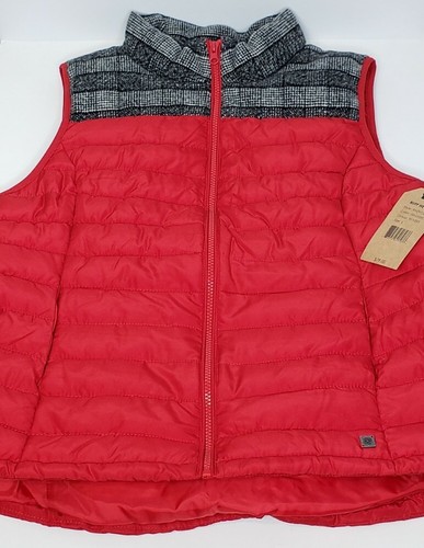 Ruff Hewn Quilted Full Zip Puffer Vest Wool Blend Upper Trim Women’s Large NWD - Picture 6 of 13